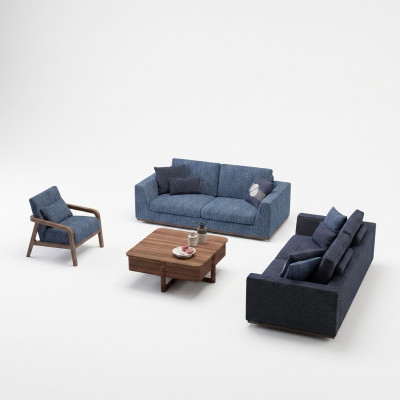Zestaw sofowy sofa dwuosobowa kanapa Fotel sofa tapicerowana nowoczesna sofa materiałowa nowa