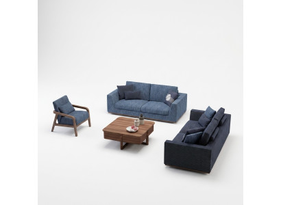 Zestaw sofowy sofa dwuosobowa kanapa Fotel sofa tapicerowana nowoczesna sofa materiałowa nowa
