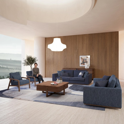Salon nowoczesna sofa materiałowa dwuosobowa sofa kanapa luksusowe designerskie meble