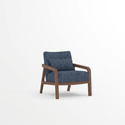 Nowoczesne Fotel Design Meble do Salonu Niebieskie Materiałowe Kanapy Włókiennicze Nowe