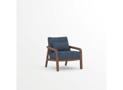 Nowoczesne Fotel Design Meble do Salonu Niebieskie Materiałowe Kanapy Włókiennicze Nowe