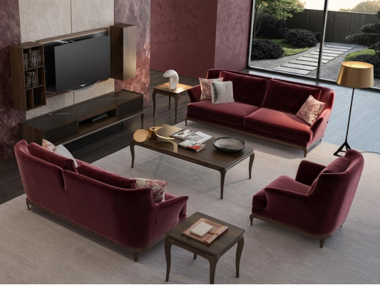 Luksusowy Nowy Zestaw sofowy do salonu, designerska sofa materiałowa Fotel