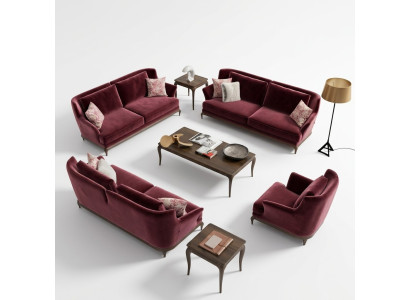 Luksusowy Nowy Zestaw sofowy do salonu, designerska sofa materiałowa Fotel
