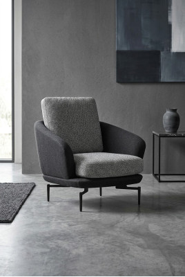Szary Fotel Luksusowe Meble tapicerowane Living Room Design Włókienniczy PolsterFotel Nowość