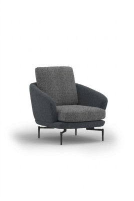 Szary Fotel Luksusowe Meble tapicerowane Living Room Design Włókienniczy PolsterFotel Nowość