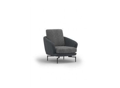 Szary Fotel Luksusowe Meble tapicerowane Living Room Design Włókienniczy PolsterFotel Nowość