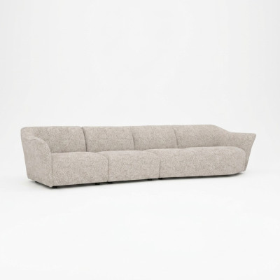 Pokój dzienny Nowoczesna Biała Sofa Czteroosobowa Kanapa Meble tapicerowane Nowoczesne umeblowanie