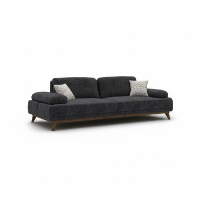 Sofa dwuosobowa Meble tapicerowane miejsce siedzące Kanapa Podkładka Materiałowa Kanapy do salonu Szara