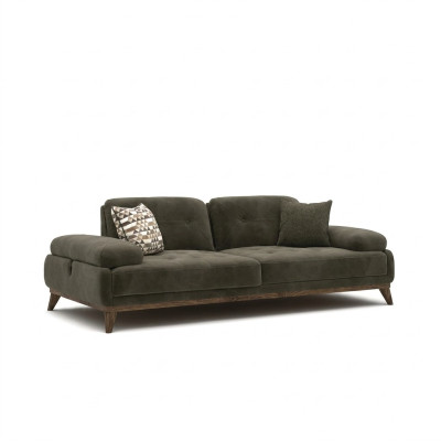 Szara Sofa Dwuosobowa Meble Tapicerowane Meble Luksusowy Salon Podkładka Materiał