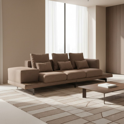 Sofa Kanapa Trzyosobowa Salon Sofy Tapicerowane Design Meble tapicerowane Włókienniczy Nowy