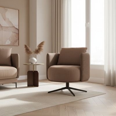 Luksusowy Włókienniczy Fotel Salon Nowe Meble Design Nowoczesne meble tapicerowane