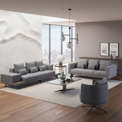 Zestaw sofowy salon nowoczesny zestaw 2x sofa trzyosobowa meble tapicerowane fotel
