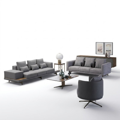 Zestaw sofowy salon nowoczesny zestaw 2x sofa trzyosobowa meble tapicerowane fotel