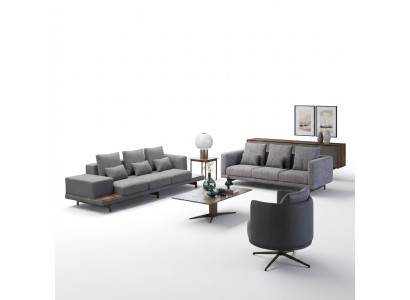 Zestaw sofowy salon nowoczesny zestaw 2x sofa trzyosobowa meble tapicerowane fotel
