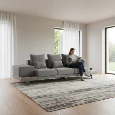 Sofa do Salonu Sofa Trzyosobowa Nowoczesny Luksusowy Design Meble tapicerowane Nowe