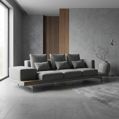 Sofa do Salonu Sofa Trzyosobowa Nowoczesny Luksusowy Design Meble tapicerowane Nowe