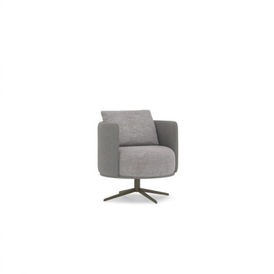 Luksusowy Szary Fotel Salon Meble tapicerowane Nowoczesny Design Nowa Podkładka Materiał Włókienniczy