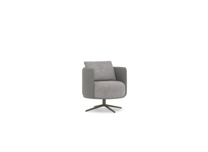 Luksusowy Szary Fotel Salon Meble tapicerowane Nowoczesny Design Nowa Podkładka Materiał Włókienniczy