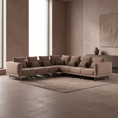 Luksusowa Kanapa Narożnikowa Kanapa Podkładka Włókiennicza Sofa Tapicerowana Nowe Meble Salon