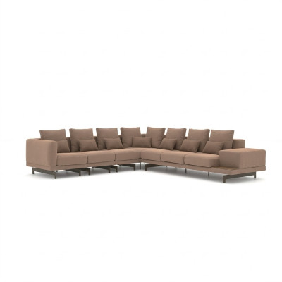 Tapicerowana sofa do salonu w kształcie litery L luksusowy Narożnik Ustaw Nowe meble włókiennicze