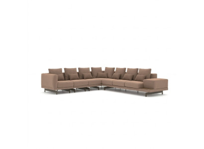 Tapicerowana sofa do salonu w kształcie litery L luksusowy Narożnik Ustaw Nowe meble włókiennicze
