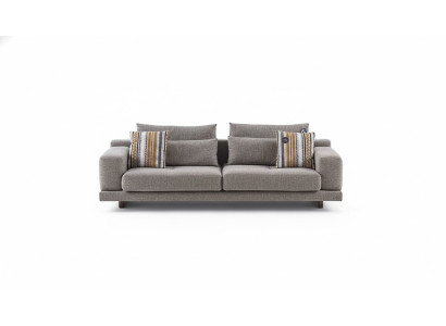 3-miejsce siedzące Designerska sofa do salonu w nowoczesnym stylu z poduszkami i poduszkami oparciowymi