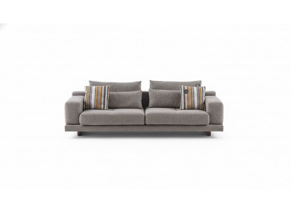 3-miejsce siedzące Designerska sofa do salonu w nowoczesnym stylu z poduszkami i poduszkami oparciowymi