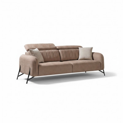 Beżowa designerska sofa do salonu 3-miejsce siedzące materiałowa sofa luksusowa Podkładka Meble