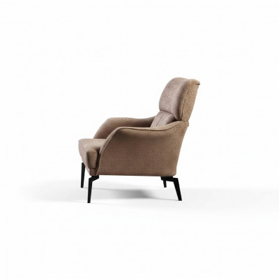 Ekskluzywna beżowa tapicerka 2x Fotel do salonu Fotel luksusowy elegancki jednoosobowy