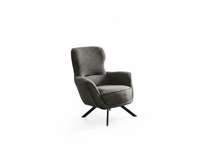 Szary Kolor Nowoczesny Design 1-miejsce siedzące Fotel Materiał Włókienniczy Materiał Nowoczesny Design