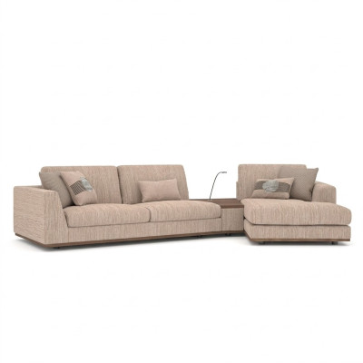 Projektant Narożnikowa kanapa Luksusowa sofa kanapa w kształcie litery L do salonu Włókiennicze Meble tapicerowane