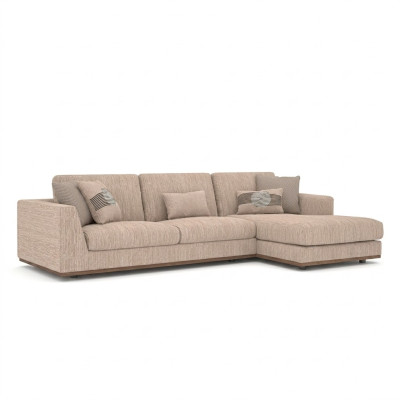 Meble tapicerowane Beżowa Narożnikowa kanapa Luksusowa Sofa Kanapa L-Shape Relaks Sofa Tapicerowana Salon