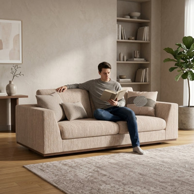 Luksusowa dwuosobowa sofa kanapa meble tapicerowane salon designerskie nowoczesne meble