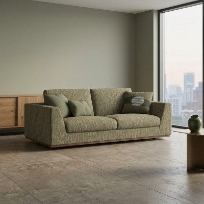 Sofa Dwuosobowa Kanapa Nowoczesna Zielona Włókienniczy Meble tapicerowane Salon Nowość