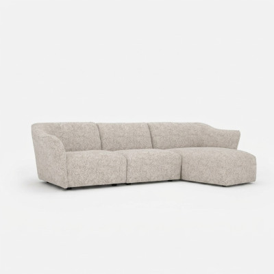 Narożnik Ustaw Biały Sofa Kanapa Designerska Nowoczesny Salon w Kształcie L Nowość