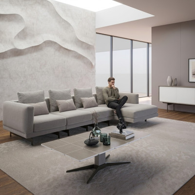 Narożnik Ustaw Luksusowa Kompletna Narożnikowa Kanapa Designerska Sofa w Kształcie L Nowoczesne Meble