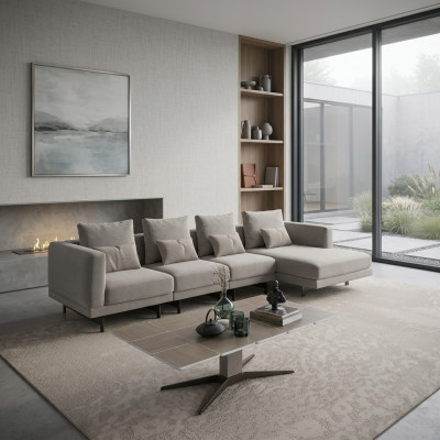 Narożnik Ustaw Luksusowa Kompletna Narożnikowa Kanapa Designerska Sofa w Kształcie L Nowoczesne Meble