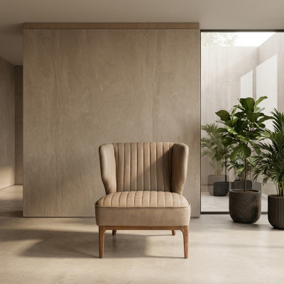 Szary Fotel Designerski Siedziba Kanapa Nowoczesny Salon Meble tapicerowane Nowe