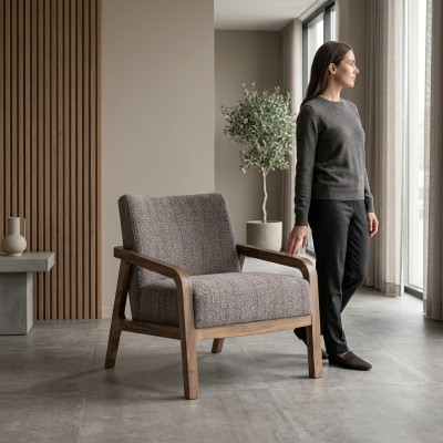 Modern Design Fotel Podkładka Siedziba Włókienniczy Salon Nowoczesne meble tapicerowane