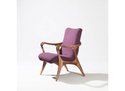 Design Meble do Siedzenia Fioletowy Fotel Kanapa Siedziba Salon Drewno Nowoczesne Podkładka Włókienniczy