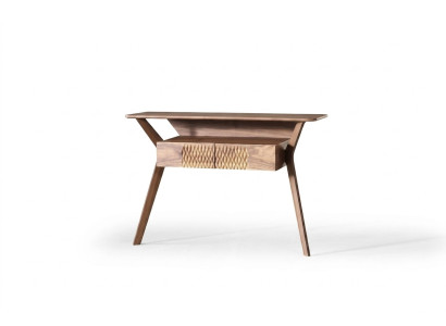 Salon luksusowy Stół konsolowy Brown Drewno Tabela Modern Design konsola