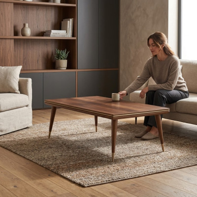 Stoliki do kawy Luksusowe stoły Living Room Design Meble Brązowy Stolik Kawowy