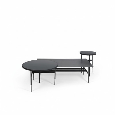 Luksusowy Stolik Kawowy Designerski Zestaw mebli 3 sztuki 2x Stolik Salon Kompletny