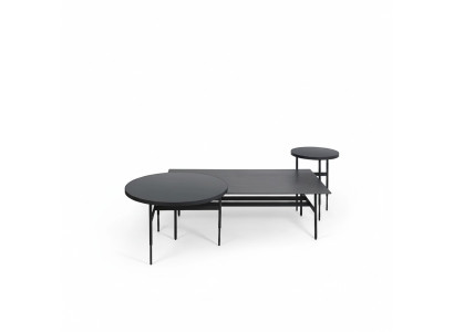 Luksusowy Stolik Kawowy Designerski Zestaw mebli 3 sztuki 2x Stolik Salon Kompletny