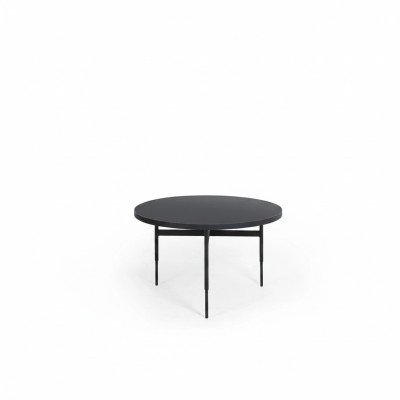 Nowoczesne Okrągłe Stolik New Luxury Czarny Meble Design Meble Drewno
