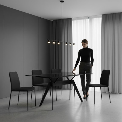 jadalnia Luksusowy Stół obiadowy Nowy Tabela Nowoczesny Design Meble Metalowe Meble