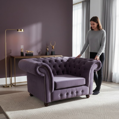 Nowoczesny fotel nowoczesny design wyposażenie meble tapicerowane siedzisko mebel Chesterfield