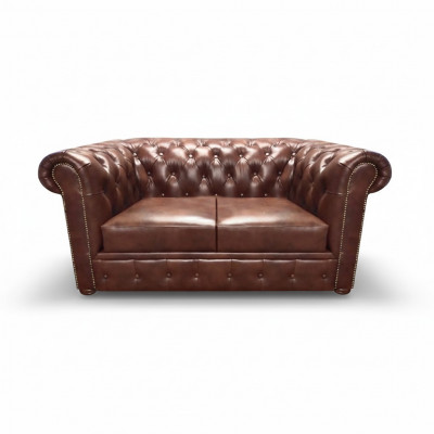 Meble Tapicerowane Sofa Dwuosobowa Chesterfield do Salonu