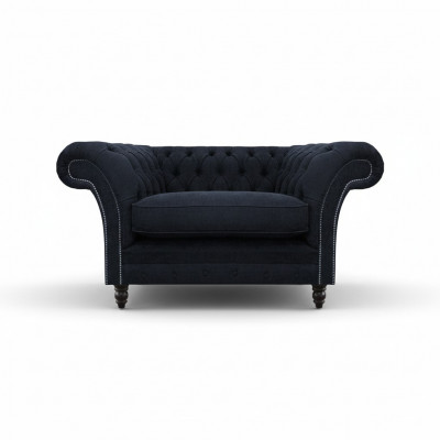 Pokój dzienny Niebieski Fotel projektanta Chesterfield Fotel obity meblami                                                        