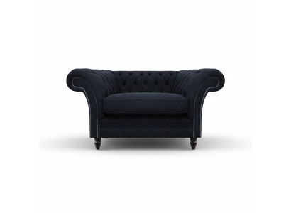 Pokój dzienny Niebieski Fotel projektanta Chesterfield Fotel obity meblami                                                        